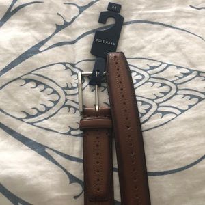 NWT Cole Haan brown leather belt